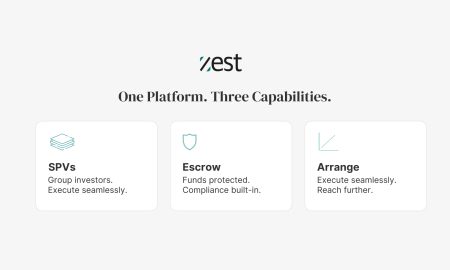 Zest Equity lança Zest Arrange e Zest Escrow após autorização da FSRA