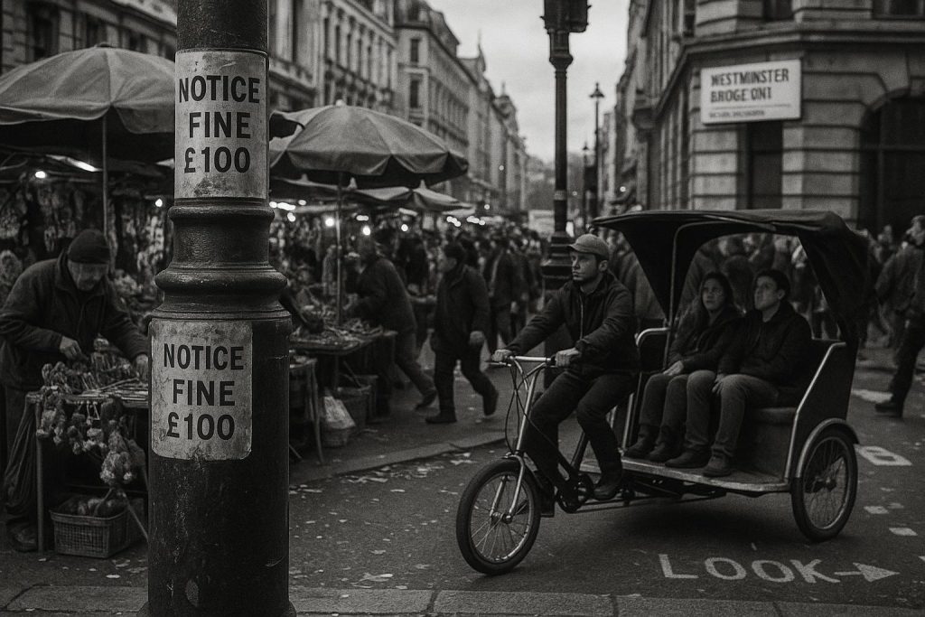 Westminster fines reveal deep regulatory failure over London’s illegal pedicabs and street traders