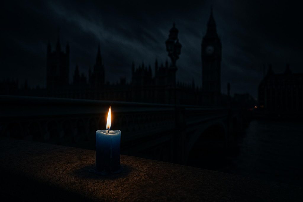 UK landmarks illuminate in pink and blue to mark baby loss awareness week’s global wave of light