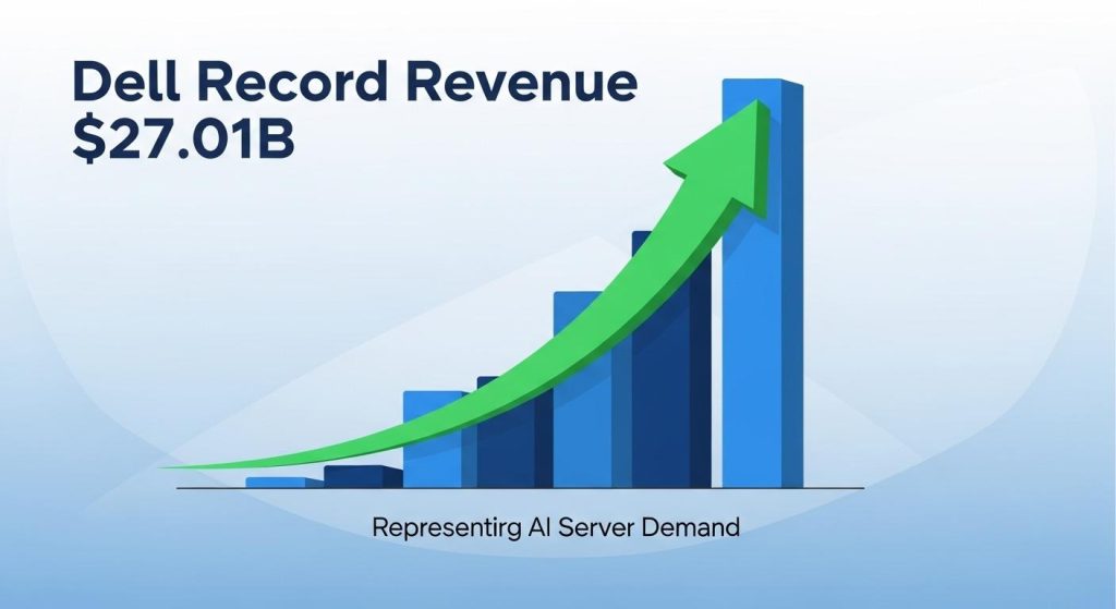 Dell reports record revenue driven by booming AI server demand and raises full-year outlook