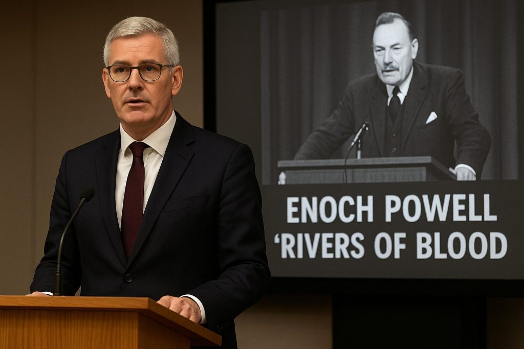 Business Secretary draws parallels between Nigel Farage and Enoch Powell amid rising far-right rhetoric