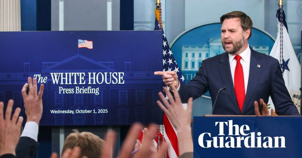 Vance Falsely Blames Democrats for Shutdown as White House Warns of Layoffs