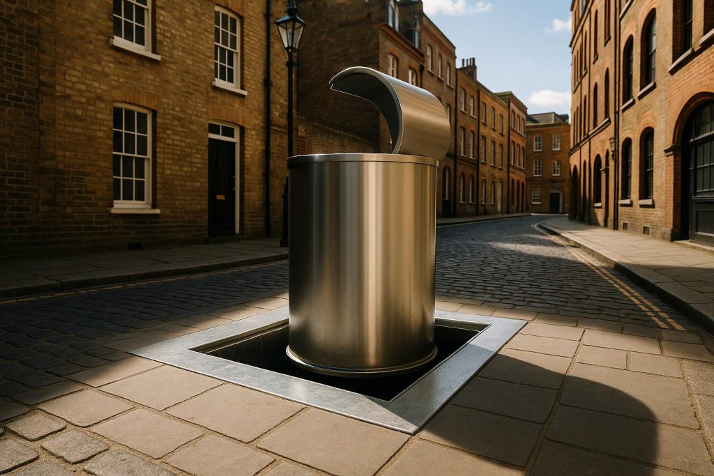 London boroughs increasingly turn to subterranean bins to curb street rubbish