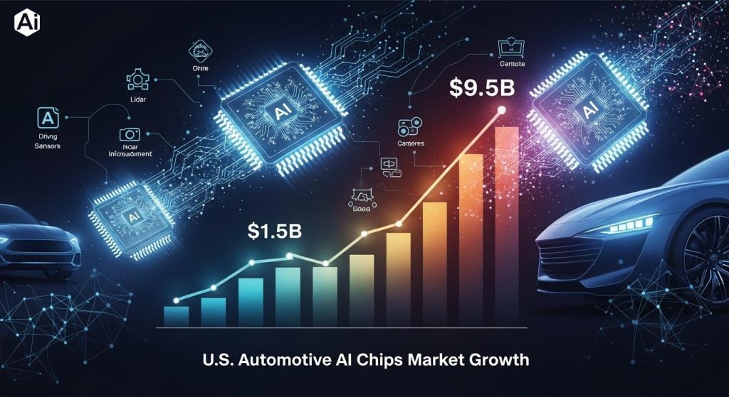 U.S. automotive AI chipset market set for exponential growth driven by autonomous vehicle advancements